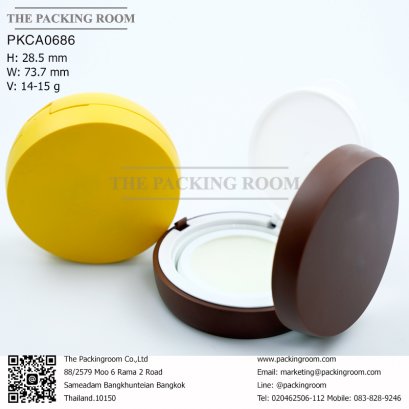 บรรจุภัณฑ์ตลับคุชชั่น ขวดรองพื้น cushion/ foundation คูชั้นขวด พัฟแป้ง ฟองน้ำจำหน่ายบรรจุภัณฑ์เครื่องสำอางทุกประเภท