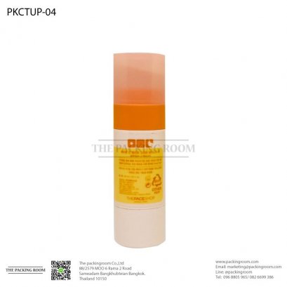 บรรจุภัณฑ์ขวดรองพื้นทรงกลมหัวฟองน้ำ