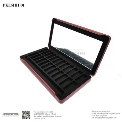 ตลับอายไซโด้ว์แบบสี่เหลี่ยมสีชมพูเข้มขนาดใหญ่