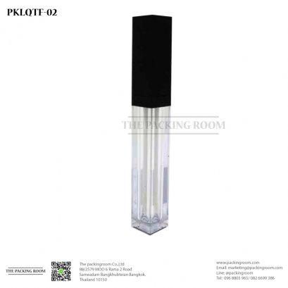 บรรจุภัณฑ์ลิปจิ้มจุ่มฝาดำด้าน