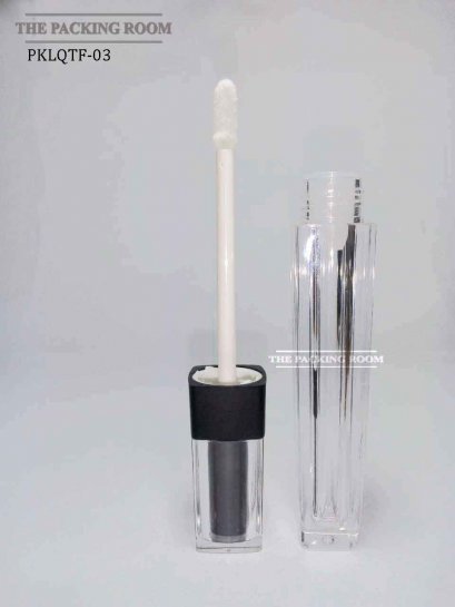 บรรจุภัณฑ์ลิปทรงเหลี่ยมฝาใสไส้ดำ