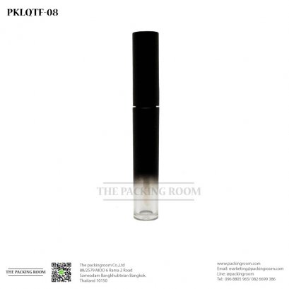 บรรจุภัณฑ์หลอดลิปจิ้มจุ่มทรงกลม(สีดำด้าน)