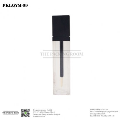 บรรจุภัณฑ์ลิปจิ้มจุ่มทรงเหลี่ยมฝาเงา