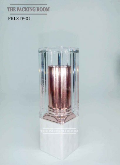 Clear Lipstick Container With White Case