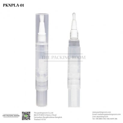 บรรจุภัณฑ์น้ำยาทาเล็บหรือลิปคุชชั่นสีขาวใส