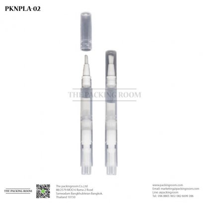 บรรจุภัณฑ์น้ำยาทาเล็บหรือลิปคุชชั่นสีขาวใส