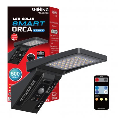 Pack 2 / LED Solar Smart ORCA Light 5W