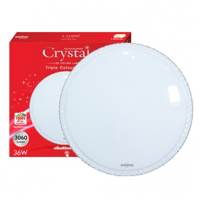 LED LED Ceiling Lamp Crystal 36W Triple Colour Click