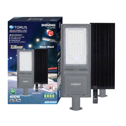 LED Solar Street Light TORUS 200W, 400W แสงสีขาว