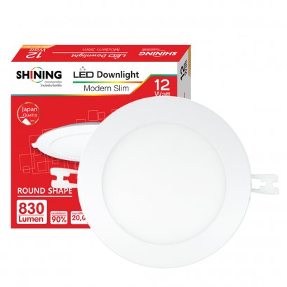 SHINING LED Downlight Modern Slim RO 12W  WARM WHITE