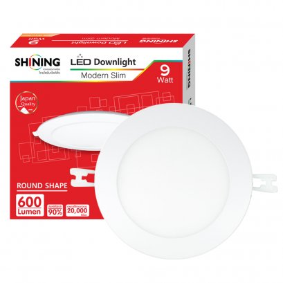 SHINING LED Downlight Modern Slim RO 9W WARM WHITE
