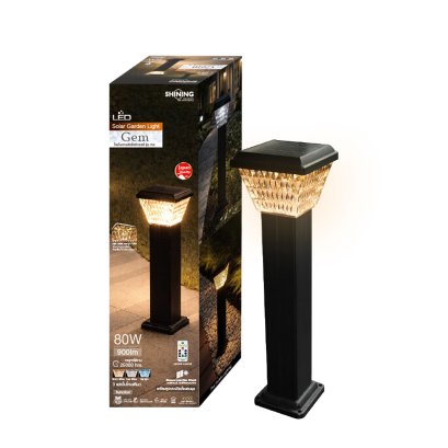SHINING LED Solar Garden Light GEM 80W 3CCT+Remote