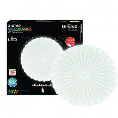 SHINING LED Ceiling Lamp 36W 3-Step Color Click