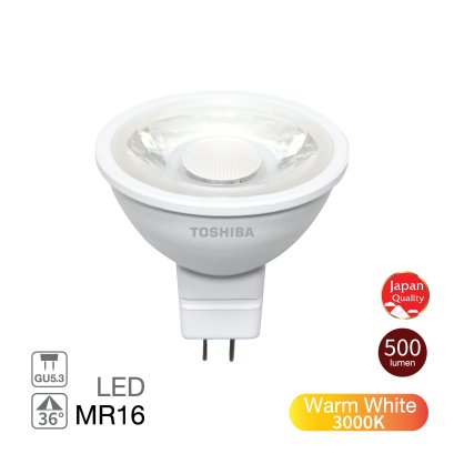 TOSHIBA LED MR16 7W 3000K 36D