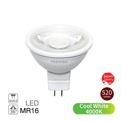 TOSHIBA LED MR16 7W 4000K 36D