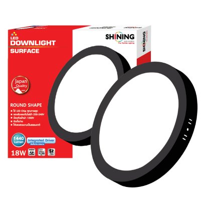 LED Downlight Surface RO 18W DL (Black)
