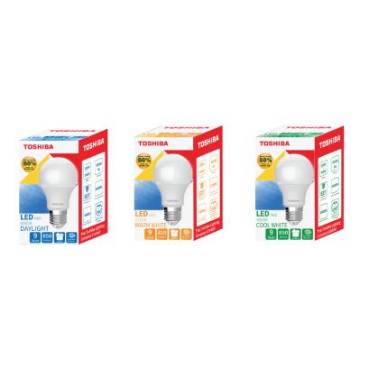 TOSHIBA LED A-Bulb A60 9W