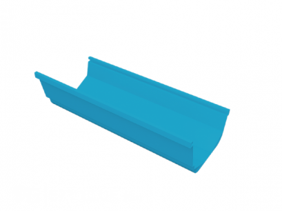 รางน้ำสีฟ้า ไวนิล อีซี่ยาว 2.4 เมตร