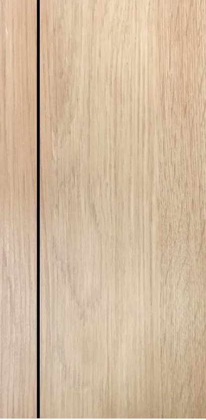 ประตู uPVC รุ่นภายใน EXTERA สี Yellow Ash บานเรียบ เซาะร่อง 1 เส้นตรง