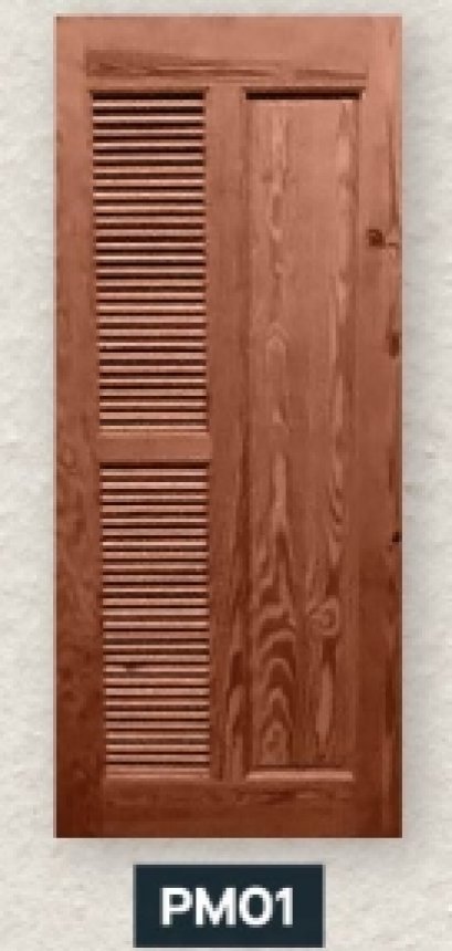 ประตูไม้จริง SIAM รุ่น MODERN รหัส PM01