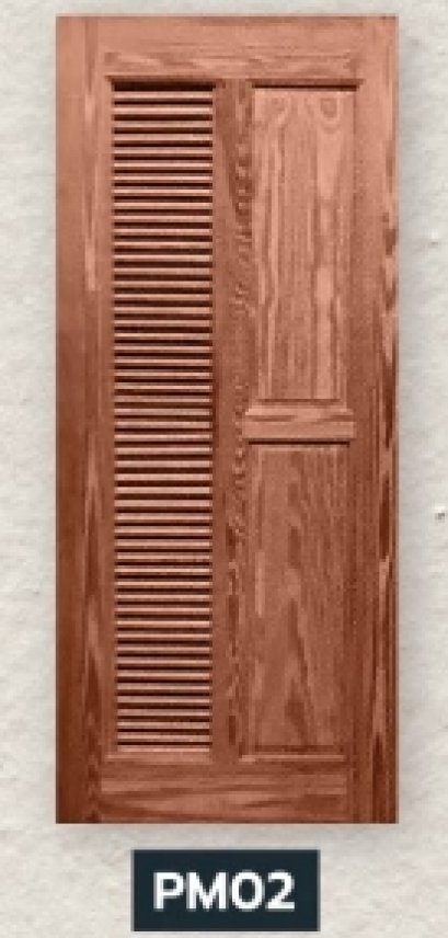 ประตูไม้จริง SIAM รุ่น MODERN รหัส PM02