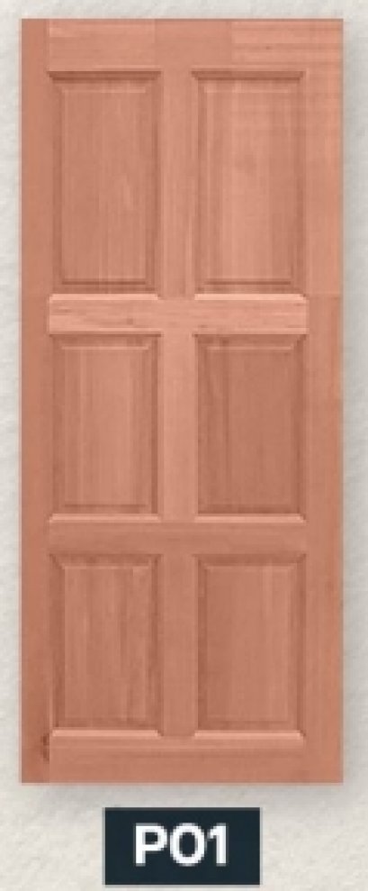 ประตูไม้จริง SIAM รุ่น CLASSSIC รหัส P01