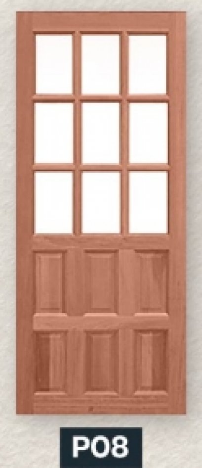 ประตูไม้จริง SIAM รุ่น CLASSSIC รหัส P08