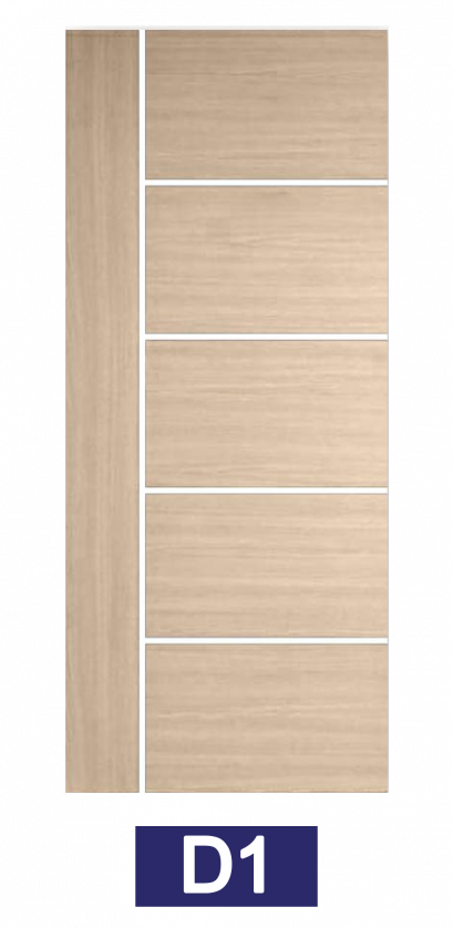 ประตูลามิเนต SMART หรือประตู HDF รุ่น SMART P รหัส D1