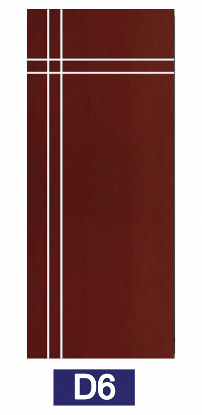 ประตูลามิเนต SMART หรือประตู HDF รุ่น SMART P รหัส D6