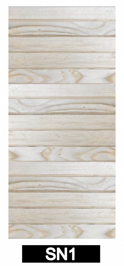 ประตูไม้ HYBRID หรือ ประตูไม้ HYBRID PLUS ไม้สน รหัส SN1