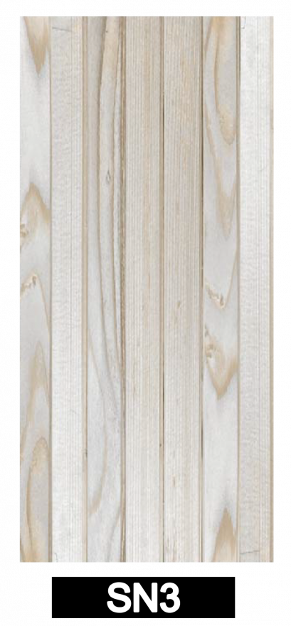 ประตูไม้ HYBRID หรือ ประตูไม้ HYBRID PLUS ไม้สน รหัส SN3