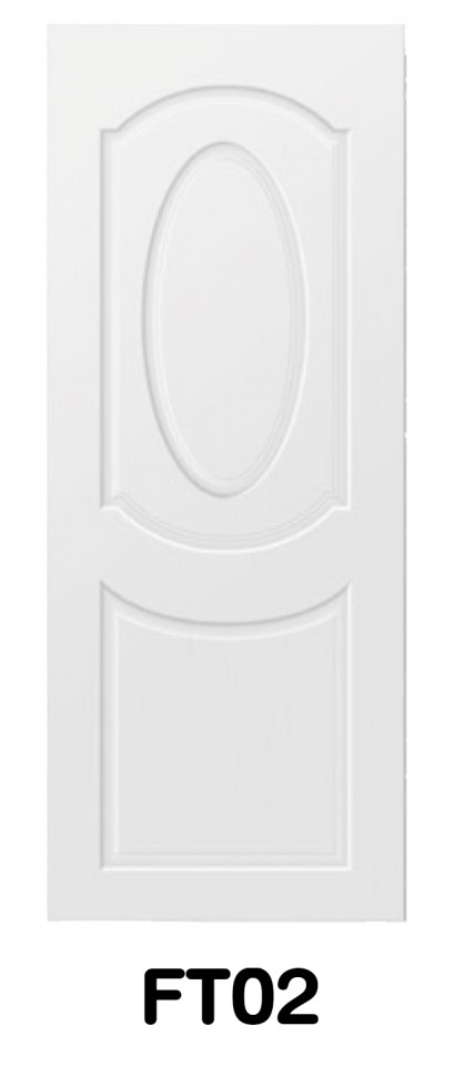 ประตู UPVC ภายนอก บานลูกฟักลายไม้ รหัส FT02