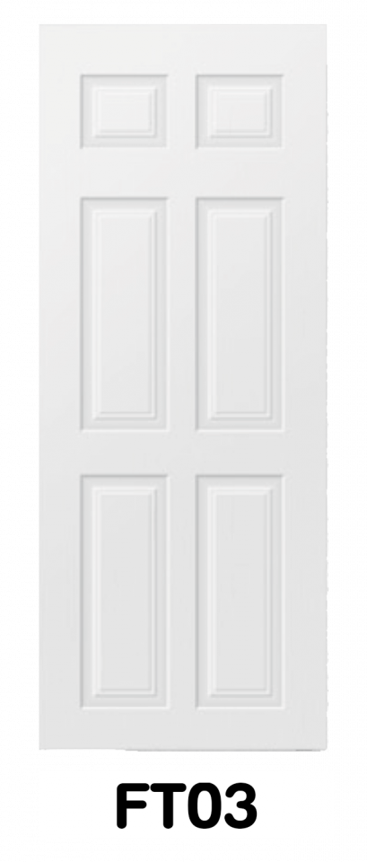 ประตู UPVC ภายนอก บานลูกฟักลายไม้ รหัส FT03