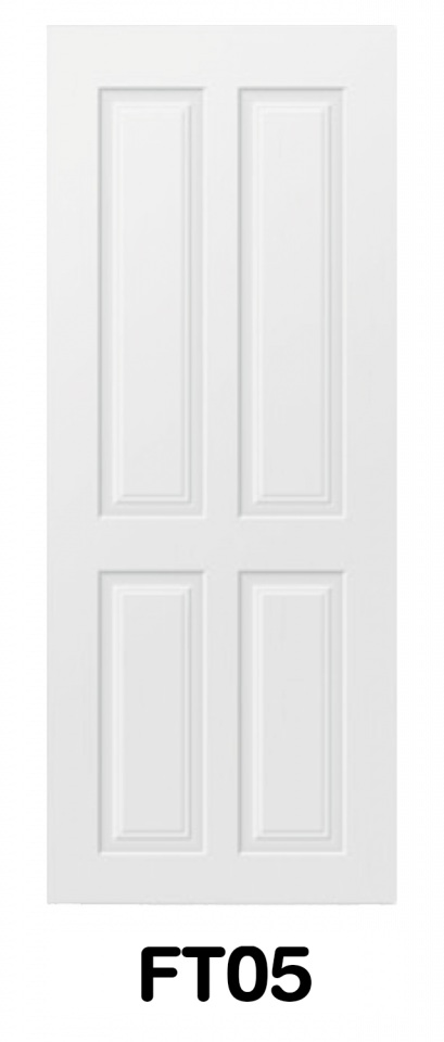 ประตู UPVC ภายนอก บานลูกฟักลายไม้ รหัส FT05