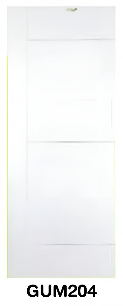 ประตู uPVC Green Plastwood เซาะร่อง สไตล์โมเดิร์น (Modern Series) รุ่น GUM204