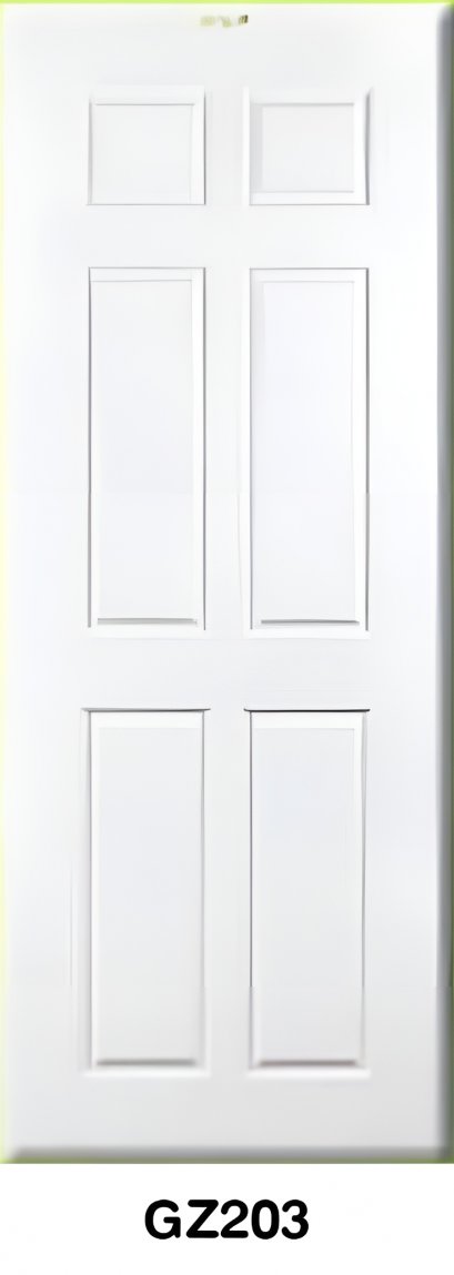 ประตู uPVC Green Plastwood ลายลูกฟักมาตรฐาน รุ่น GZ203