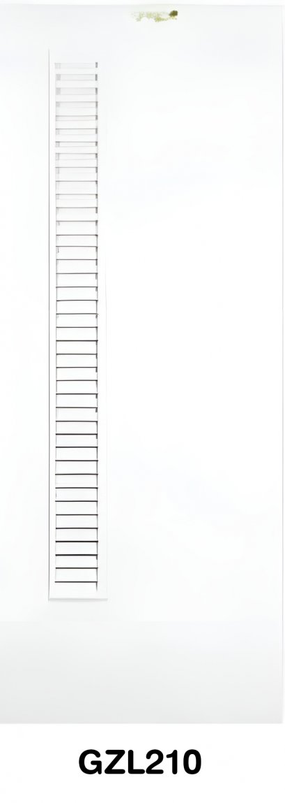 ประตู uPVC Green Plastwood ลายลูกฟักมาตรฐาน แบบใส่เกล็ด รุ่น GZL210