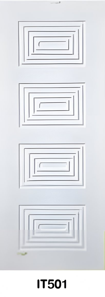 ประตู uPVC Green Plastwood ลายลูกฟักมาตรฐาน รุ่น IT501