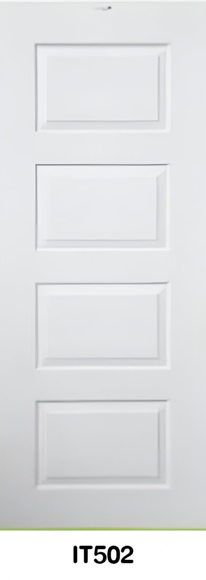 ประตู uPVC Green Plastwood ลายลูกฟักมาตรฐาน รุ่น IT502