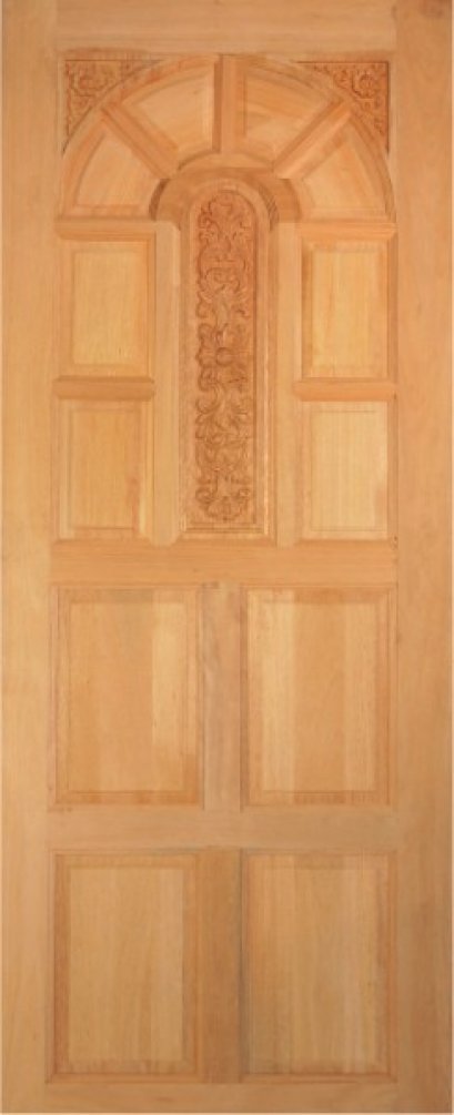 ประตูไม้สยาแดง บานเค