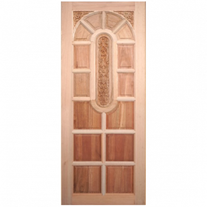 ประตูไม้สยาแดง บานเควงรี