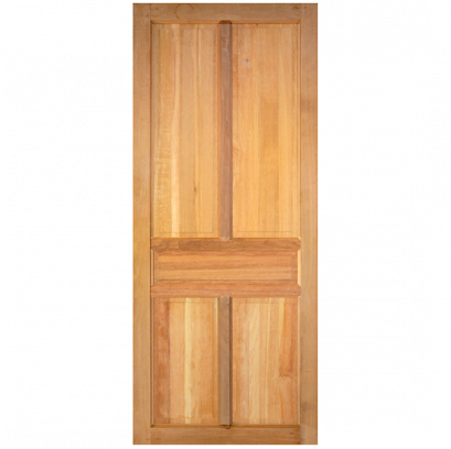 ประตูไม้เบญจพรรณ ขอบ4&quot; 5ฟัก