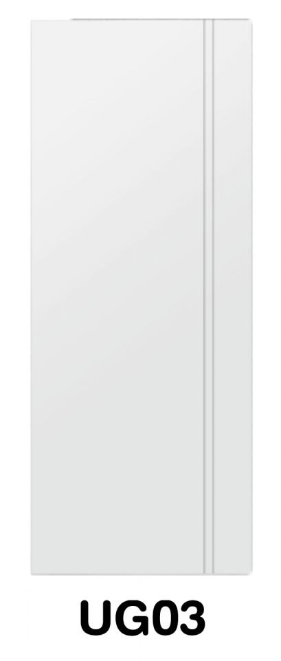 ประตู UPVC ภายนอก บานเรียบเซาะร่อง รหัส UG03