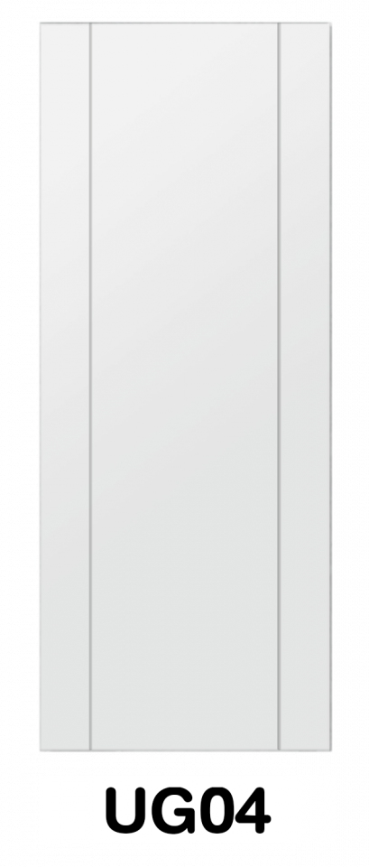 ประตู UPVC ภายนอก บานเรียบเซาะร่อง รหัส UG04