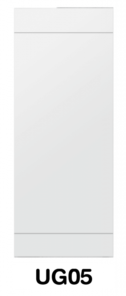 ประตู UPVC ภายนอก บานเรียบเซาะร่อง รหัส UG05