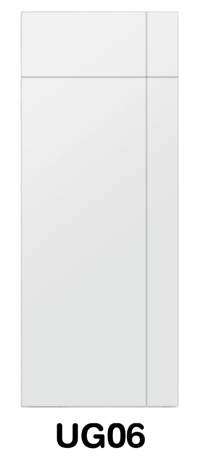 ประตู UPVC ภายนอก บานเรียบเซาะร่อง รหัส UG06