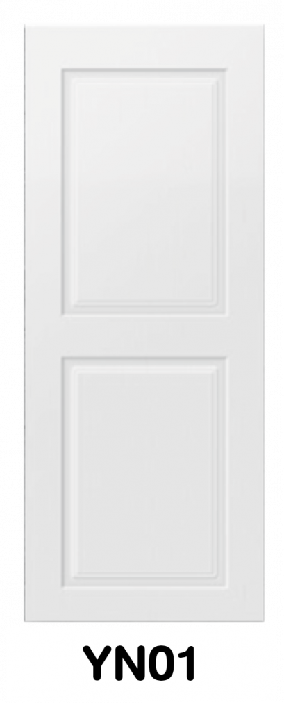 ประตู UPVC ภายใน บานลูกฟักลายไม้ รหัส YN01