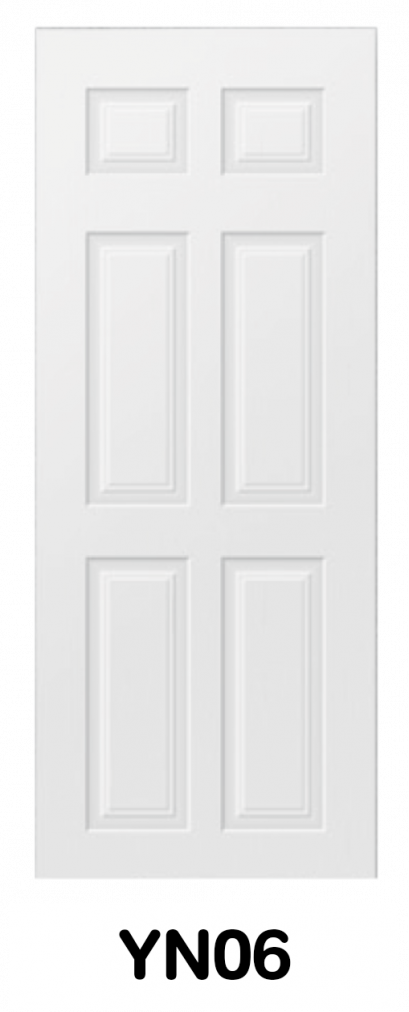 ประตู UPVC ภายใน บานลูกฟักลายไม้ รหัส YN06