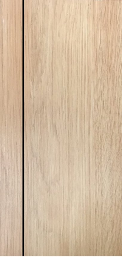 ประตู uPVC รุ่นภายใน EXTERA สี Yellow Ash บานเรียบ เซาะร่อง 1 เส้นตรง