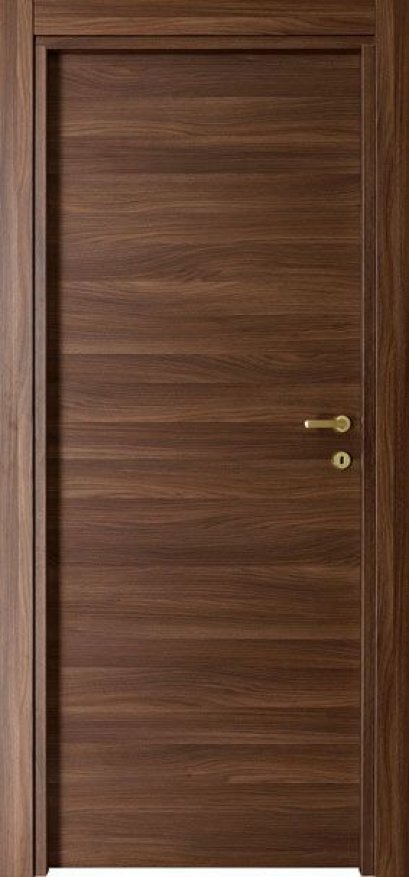 (ยกเลิกผลิต) ประตูไม้จำปาเอ็นจิเนียร์ บานเรียบแนวนอน (ไม่ทำสี) 90x200 ซม.